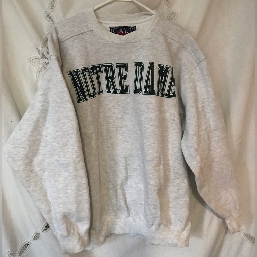 notre dame vintage sweatshirt